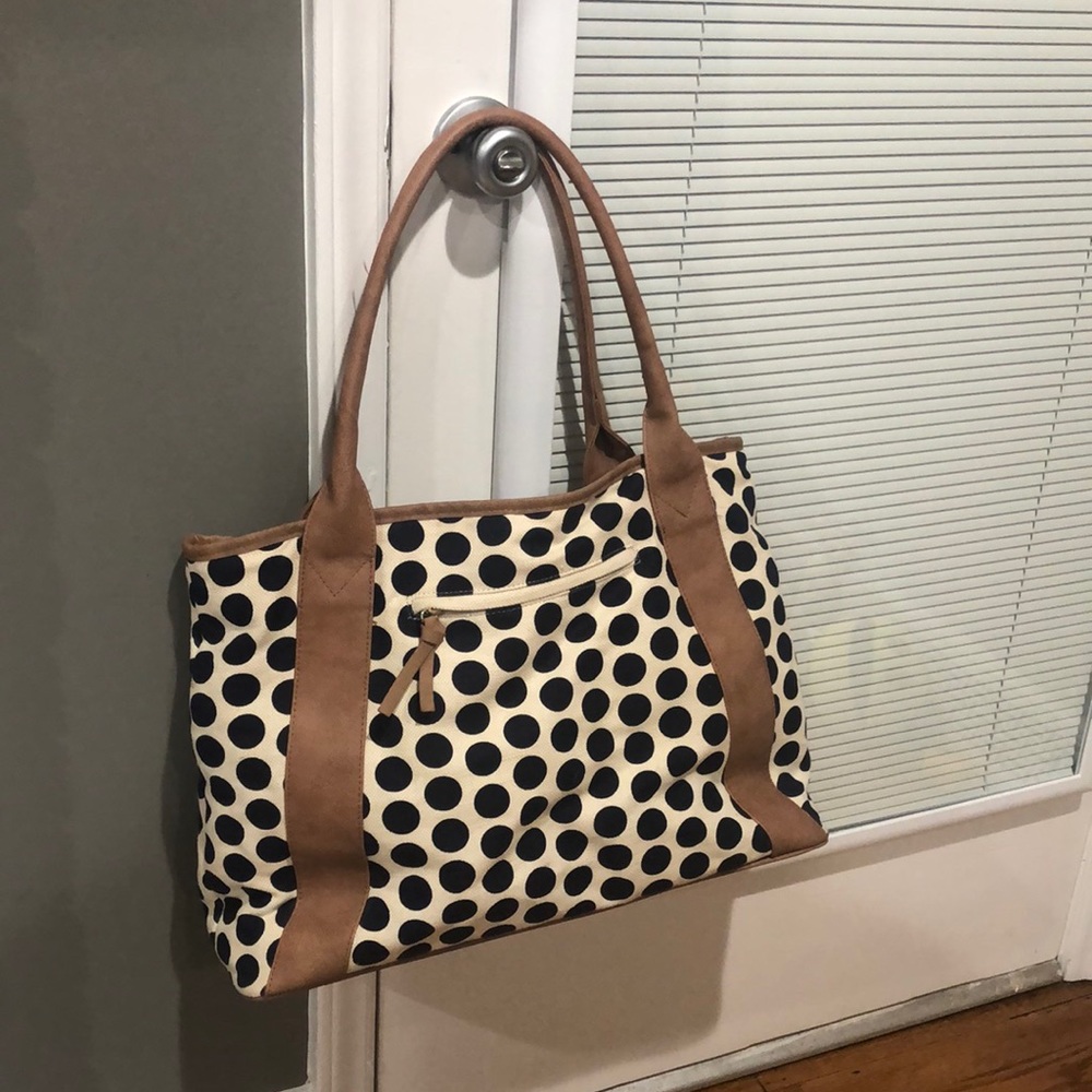 Polka dot tote